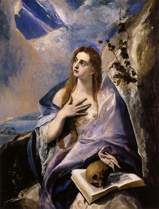 El Greco Mary Magdalen in Penitence oil painting picture